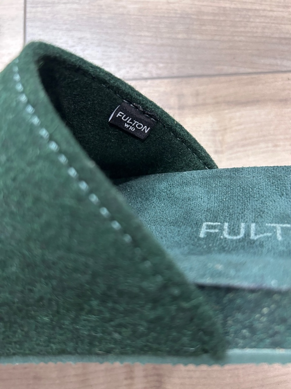 Fulton House Slippers Forest Green Woman Sz 10 - Picture 10 of 10